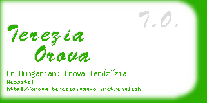 terezia orova business card